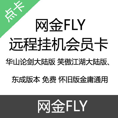 网金FLY 远程挂机会员卡15天卡